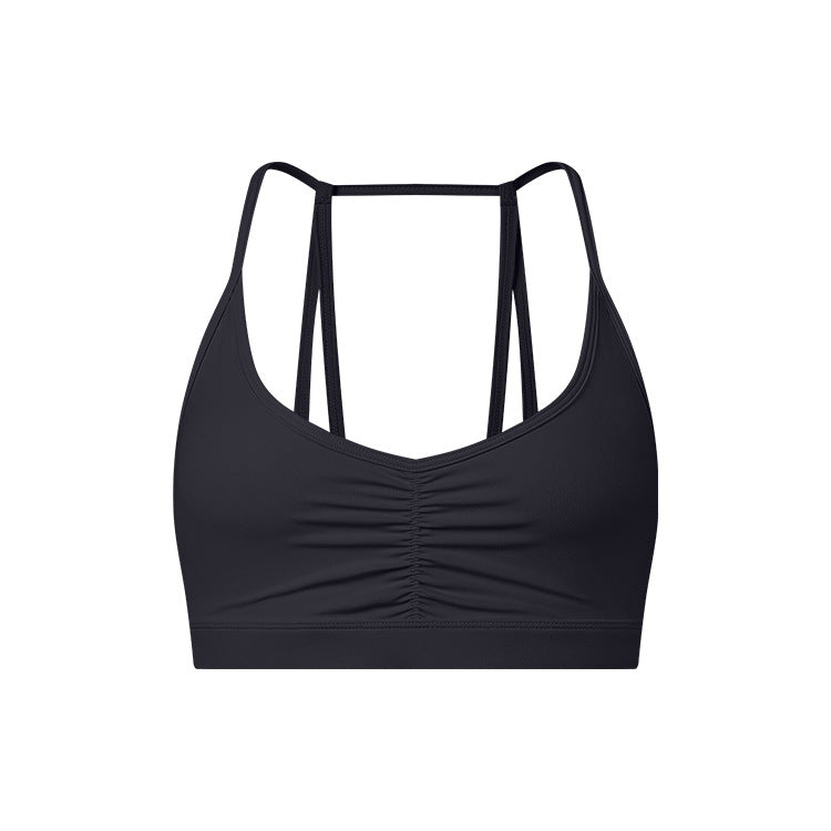 Front Fold Shaping Sports Back Shaping New Halter Bra Spaghetti Strap