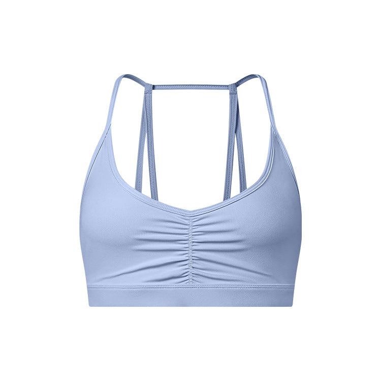 Front Fold Shaping Sports Back Shaping New Halter Bra Spaghetti Strap