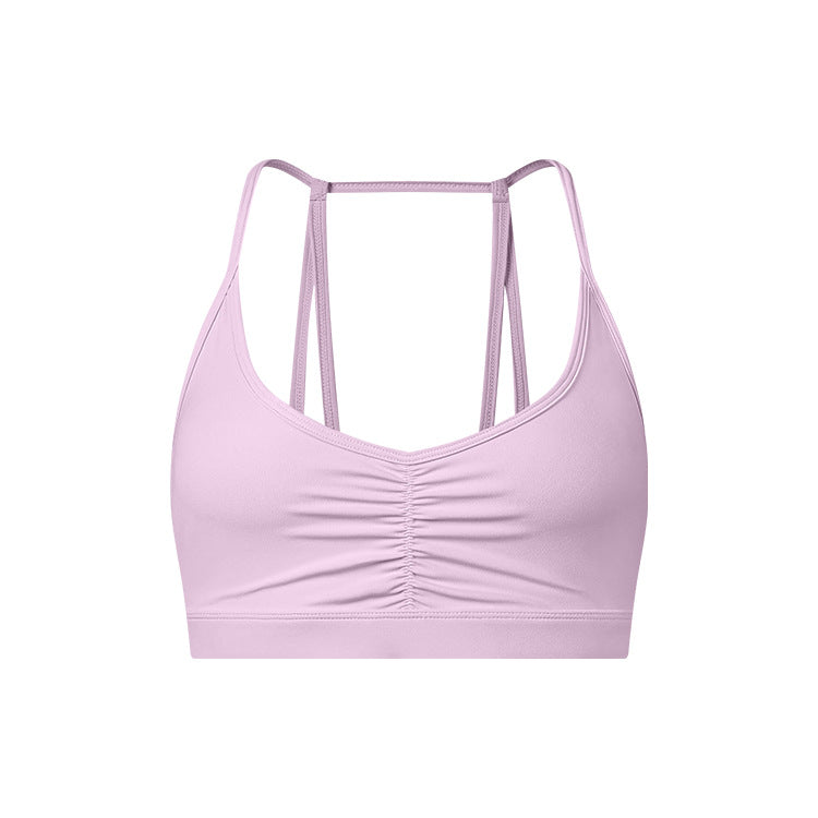 Front Fold Shaping Sports Back Shaping New Halter Bra Spaghetti Strap