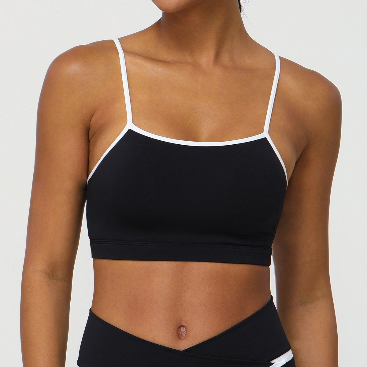 Running Sports New Color Matching Nude Feel Thin Strap Yoga Bra