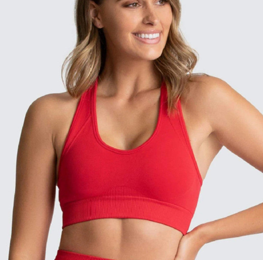 Seamless Knitted Hip Yoga Bra