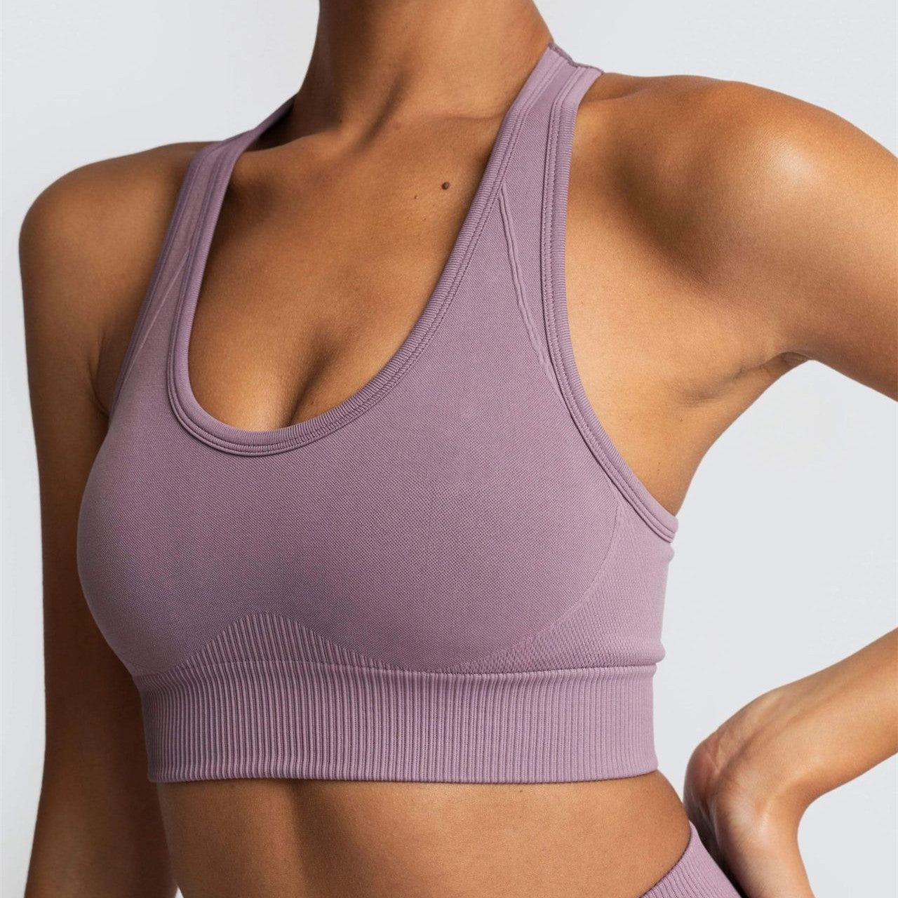 Seamless Knitted Hip Yoga Bra