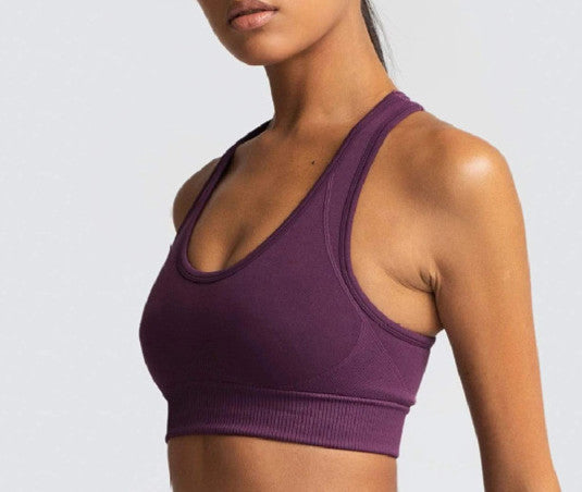 Seamless Knitted Hip Yoga Bra