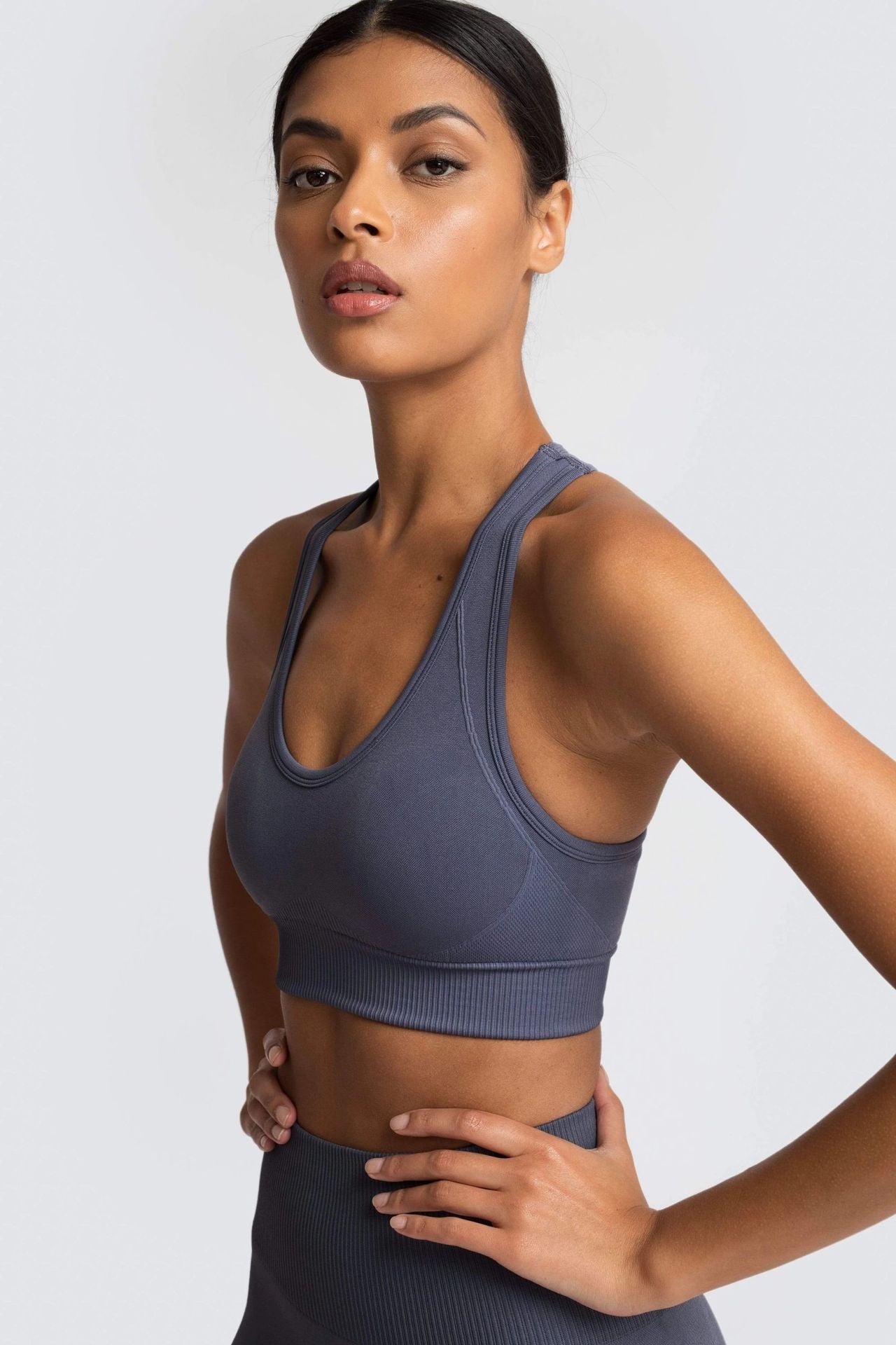 Seamless Knitted Hip Yoga Bra