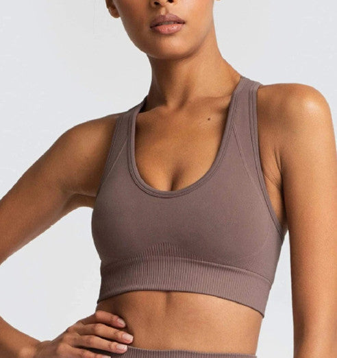 Seamless Knitted Hip Yoga Bra