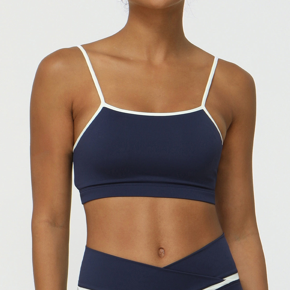 Running Sports New Color Matching Nude Feel Thin Strap Yoga Bra