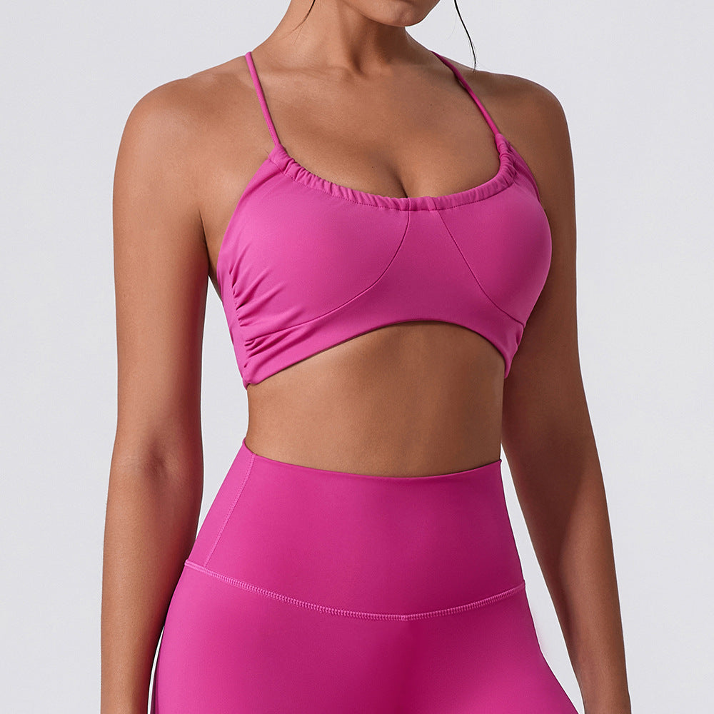 Sports Underwear Beautiful Back Push Up Outer Wear Workout Bra Yoga Vest