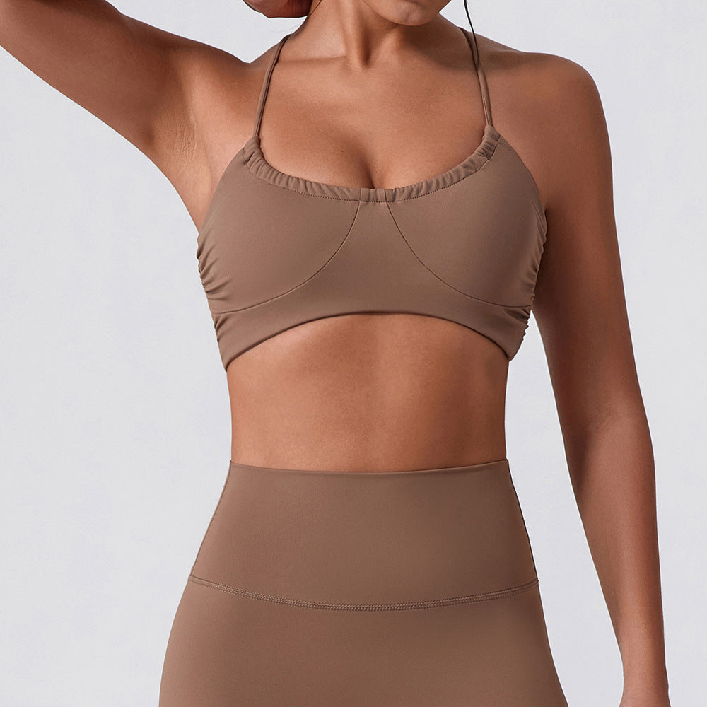 Sports Underwear Beautiful Back Push Up Outer Wear Workout Bra Yoga Vest