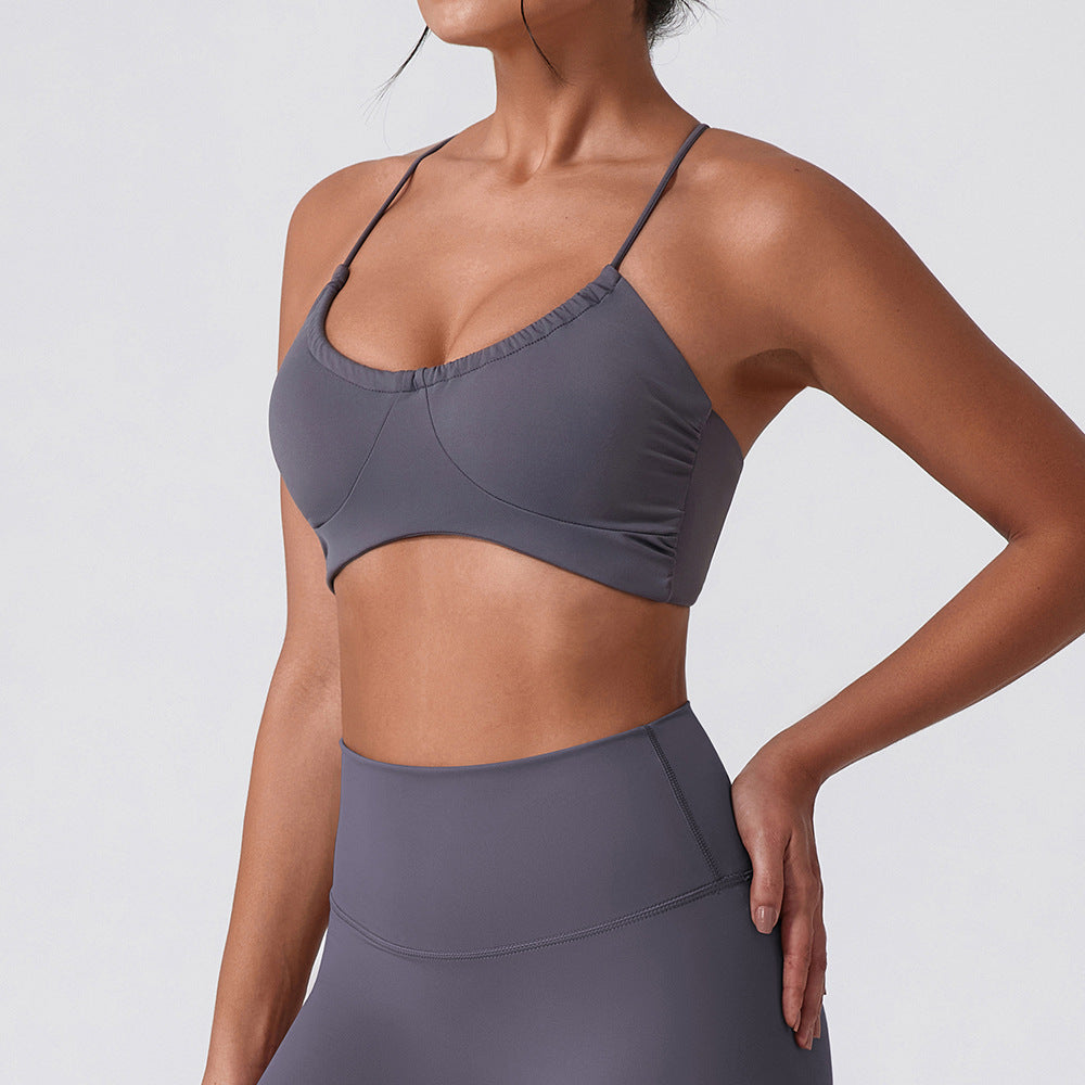 Sports Underwear Beautiful Back Push Up Outer Wear Workout Bra Yoga Vest
